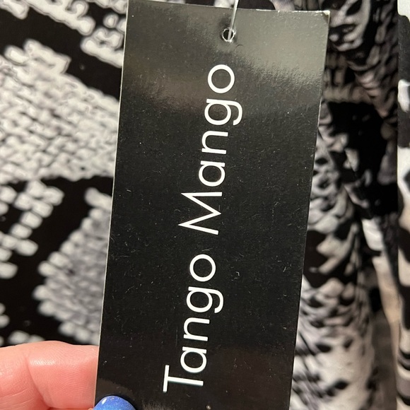 XL Holiday Sexy on in person-Tango Mango Dress NWT Black and white animal print - Picture 4 of 8